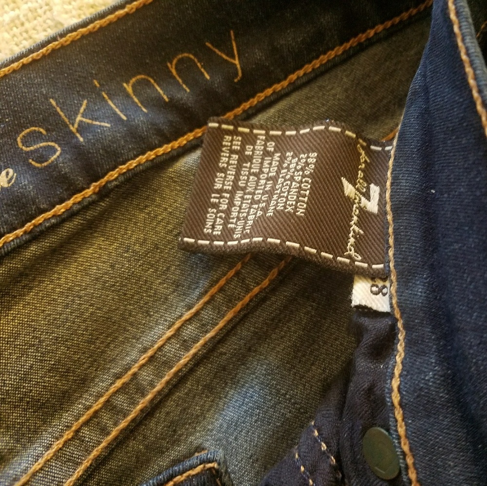 Seven 7 for Mankind Skinny Jeans Jeggings sz 28